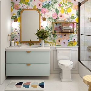 Цветная и яркая ванная комната: как преобразить санузел в Диксоне - dikson.mebel54.com | фото