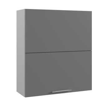 Арка ВПГПМ 800 шкаф верхний с подъемным механизмом высокий (Штукатурка серая/корпус Серый) в Диксоне - dikson.mebel54.com | фото