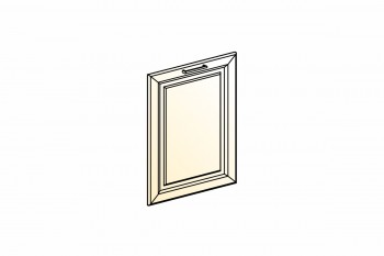 Атланта Дверь глухая L600 (эмаль) (Белый глянец патина золото) в Диксоне - dikson.mebel54.com | фото