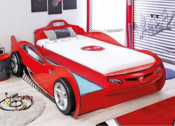 CARBED Кровать-машина Coupe с выдвижной кроватью Red 20.03.1306.00 в Диксоне - dikson.mebel54.com | фото