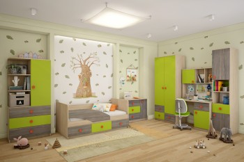 Детская комната Пуговка в Диксоне - dikson.mebel54.com | фото