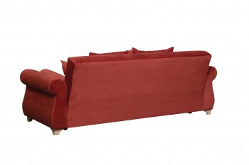 Диван-кровать "Порто" (микровелюр Гавайи бордо/италия/крем) в Диксоне - dikson.mebel54.com | фото