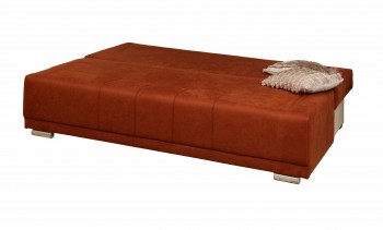 Диван - кровать "Асти" (замша дельта терракота) вариант №1/осн. в Диксоне - dikson.mebel54.com | фото