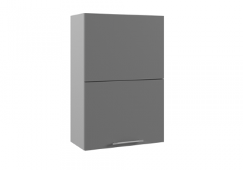 Капри ПГПМ 600 шкаф верхний Blum Aventos HF (Камень светлый/корпус Серый) в Диксоне - dikson.mebel54.com | фото