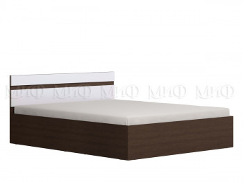 Ким кровать 1,4 (Венге/белый глянец) в Диксоне - dikson.mebel54.com | фото
