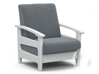 Кресло для отдыха Омега (снег лак/CATANIA SILVER) в Диксоне - dikson.mebel54.com | фото