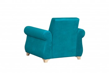 Кресло для отдыха "Порто" (велюр киви бирюза / микровельвет крем) в Диксоне - dikson.mebel54.com | фото