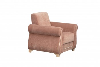 Кресло для отдыха "Порто" (велюр киви корица / микровельвет крем) в Диксоне - dikson.mebel54.com | фото