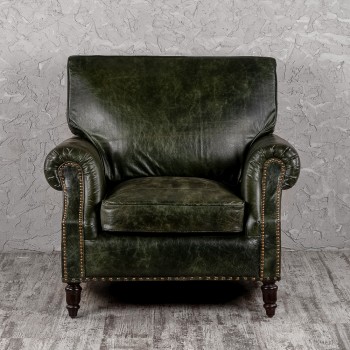 Кресло кожаное Лофт Аристократ (ширина 1070 мм) в Диксоне - dikson.mebel54.com | фото