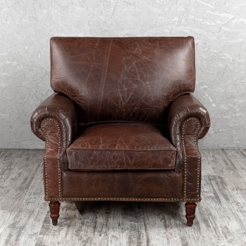 Кресло кожаное Лофт Аристократ (ширина 1100 мм) в Диксоне - dikson.mebel54.com | фото