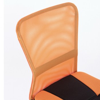 Кресло компактное BRABIX Smart MG-313 (черный, оранжевый) в Диксоне - dikson.mebel54.com | фото