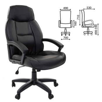 Кресло офисное BRABIX Formula EX-537 (черный) в Диксоне - dikson.mebel54.com | фото