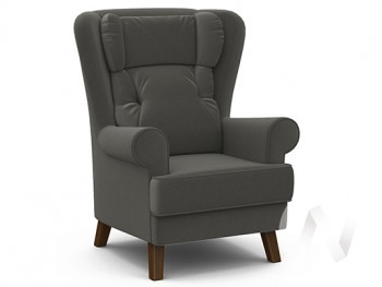 Кресло отдыха Комфорт-2 (орех лак/ULTRA GRAFIT) в Диксоне - dikson.mebel54.com | фото