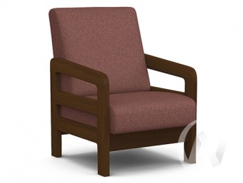 Кресло отдыха Вега-34 (орех лак/UNO BERRY) в Диксоне - dikson.mebel54.com | фото