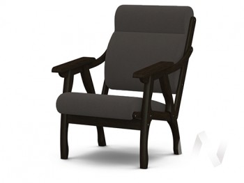 Кресло Вега-10 (венге лак/ULTRA GRAFIT) в Диксоне - dikson.mebel54.com | фото