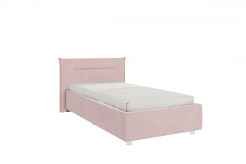 Кровать 0.9 Альба с основанием (Нежно-розовый велюр) в Диксоне - dikson.mebel54.com | фото