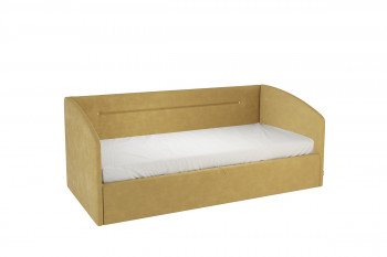 Кровать 0.9 Альба Софа (Медовый велюр) в Диксоне - dikson.mebel54.com | фото