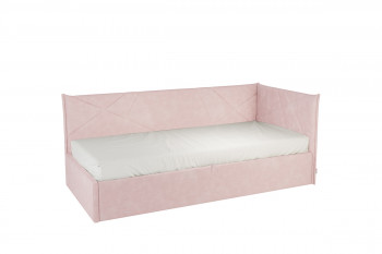 Кровать 0.9 Бест Тахта (Нежно-розовый велюр) в Диксоне - dikson.mebel54.com | фото