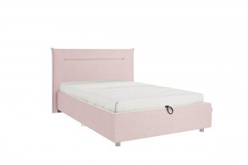 Кровать 1,2 Альба (Нежно-розовый велюр/под-мех) в Диксоне - dikson.mebel54.com | фото