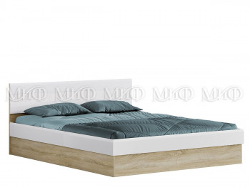 Кровать 1,4 спальня Фортуна (Дуб сонома/белый глянец) в Диксоне - dikson.mebel54.com | фото