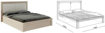 Кровать 1,6 Глэдис (М32) с подъемным механизмом Распродажа в Диксоне - dikson.mebel54.com | фото