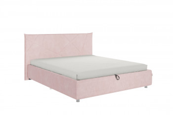 Кровать 1,6 Квест (Нежно-розовый велюр/под-мех) в Диксоне - dikson.mebel54.com | фото