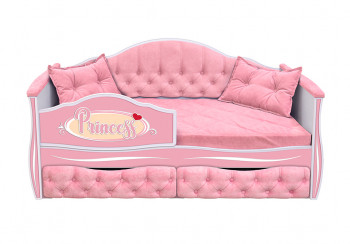 Кровать 160 серии Иллюзия 2 ящика 15 Бледно-розовый (подушки) в Диксоне - dikson.mebel54.com | фото