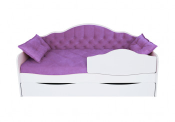 Кровать 170 серии Иллюзия Лайт 1 ящик 32 Фиолетовый (подушки) в Диксоне - dikson.mebel54.com | фото