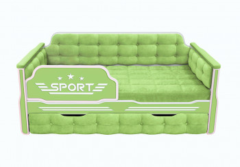 Кровать 170 серии Спорт 1 ящик 81 Фисташка (мягкие боковые накладки) в Диксоне - dikson.mebel54.com | фото