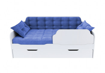 Кровать 170 серии Спорт Лайт 1 ящик 85 Синий (подушки) в Диксоне - dikson.mebel54.com | фото