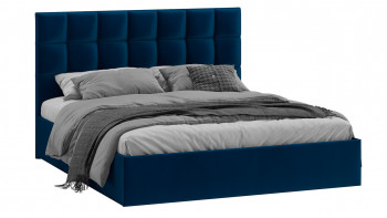 Кровать без ПМ «Эмбер» Велюр Confetti/Blue в Диксоне - dikson.mebel54.com | фото