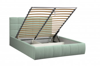 Кровать "Диана" ш. 1600 (Н=1010мм) (жаккард аква) в Диксоне - dikson.mebel54.com | фото