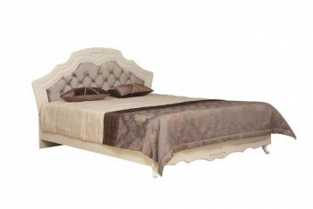Кровать двойная "Кантри" (вудлайн кремовый/патина/ортопед/1820) в Диксоне - dikson.mebel54.com | фото