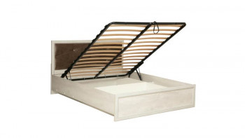 Кровать двуспальная Сохо(бетон пайн белый/под-мех/1644) в Диксоне - dikson.mebel54.com | фото
