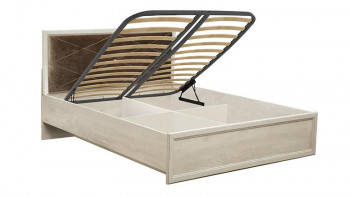 Кровать двуспальная Сохо(бетон пайн белый/под-мех/1644) в Диксоне - dikson.mebel54.com | фото