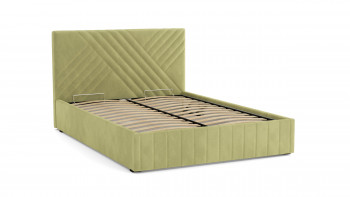 Кровать Гамма ш. 1400 (с основанием для хранения) (велюр тенерифе нефрит) в Диксоне - dikson.mebel54.com | фото