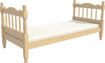 Кровать одинарная Аленка из массива сосны 800*1890 Сосна в Диксоне - dikson.mebel54.com | фото