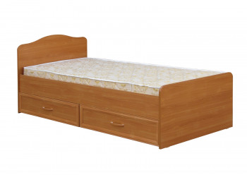 Кровать одинарная с ящиками 800-1 без матраса (круглые спинки) Вишня Оксфорд в Диксоне - dikson.mebel54.com | фото