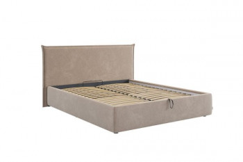 Кровать с подъемным механизмом Лада 160х200 см (графит (велюр)) в Диксоне - dikson.mebel54.com | фото