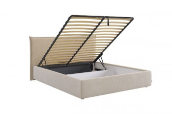 Кровать с подъемным механизмом Лада 160х200 см (графит (велюр)) в Диксоне - dikson.mebel54.com | фото