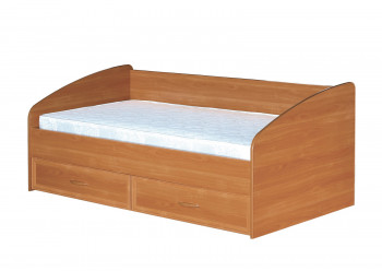 Кровать с ящиками с задней спинкой 900-1 без матраса Вишня Оксфорд в Диксоне - dikson.mebel54.com | фото