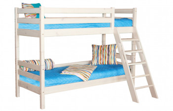 Кровать Соня вариант 10 двухъярусная с наклонной лестницей Лаванда в Диксоне - dikson.mebel54.com | фото