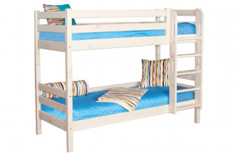 Кровать Соня вариант 9 двухъярусная с прямой лестницей Лаванда в Диксоне - dikson.mebel54.com | фото