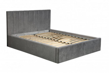 Кровать "Юнона" ш. 1600 (Н=1020мм) (ягуар грей) в Диксоне - dikson.mebel54.com | фото