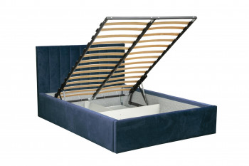 Кровать "Юнона" ш. 1600 (Н=1020мм) (ягуар нэви) в Диксоне - dikson.mebel54.com | фото