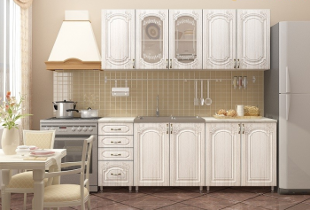 Кухонный гарнитур Лиза-1 (2,0м) (Белый/Сандал) в Диксоне - dikson.mebel54.com | фото