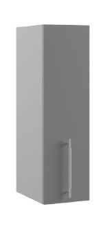 Квадро П 200 шкаф верхний (Белая кожа/корпус Серый) в Диксоне - dikson.mebel54.com | фото