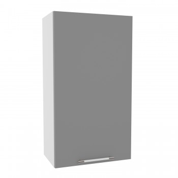 Квадро ВП 500 шкаф верхний высокий (Белая кожа/корпус Серый) в Диксоне - dikson.mebel54.com | фото