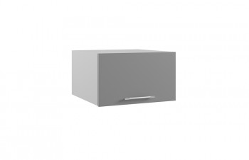 Лофт ГПГ 600 шкаф верхний горизонтальный глубокий (Штукатурка белая/корпус Серый) в Диксоне - dikson.mebel54.com | фото