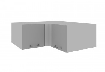 Лофт ГПГУ 1000 шкаф верхний горизонтальный угловой (Дуб майский/корпус Серый) в Диксоне - dikson.mebel54.com | фото